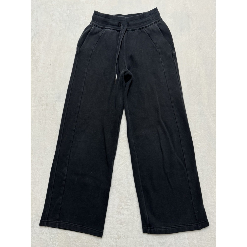 Lululemon Women's Scuba Mid-Rise Wide-Leg Pant Black Size XXS